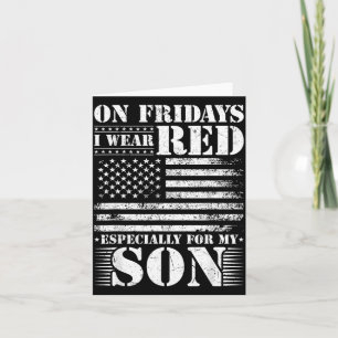 Wear RED for Son Remember Everyone Deployed RED Card