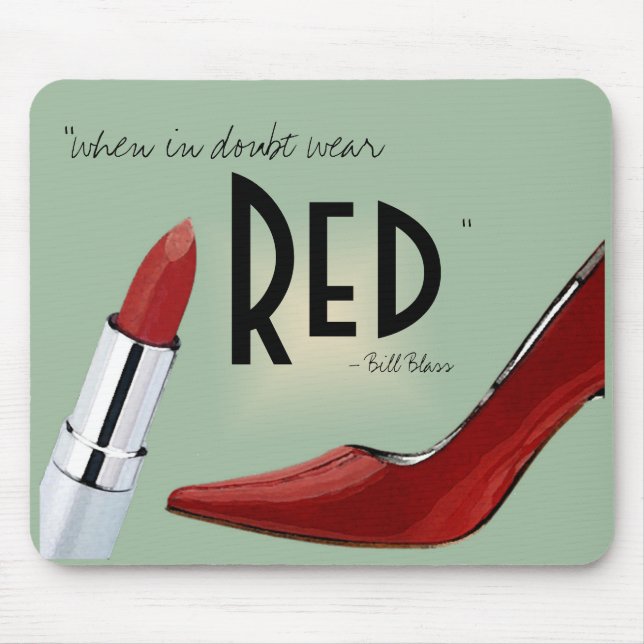 "Wear RED" mousepad (Front)