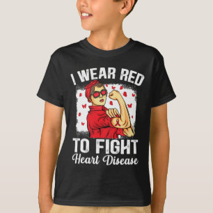Wear Red To Fight Heart Disease Awareness 3 T-Shirt