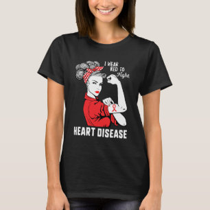 Wear Red To Fight Heart Disease Awareness Chd Mum  T-Shirt