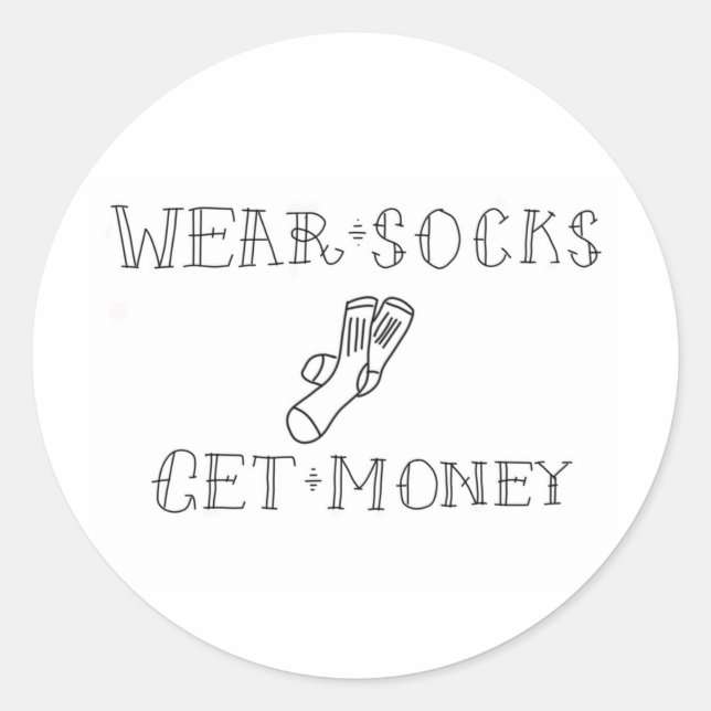 Wear Socks Stickers (Front)