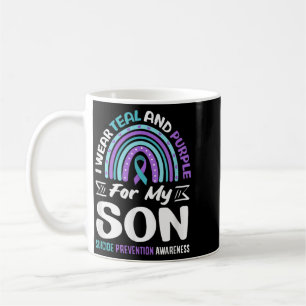 Wear Teal And Purple For Son Prevention Design Coffee Mug