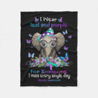 Wear Teal And Purple Suicide Awareness Elephant Ri