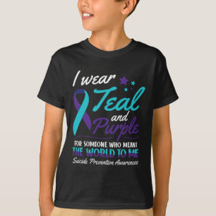 Wear Teal And Purple Suicide Awareness Mental Heal T-Shirt