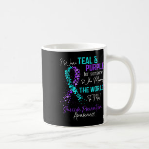 Wear Teal And Purple Suicide Prevention Awareness Coffee Mug