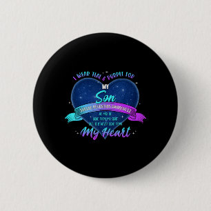 Wear Teal Purple For Son Suicide Prevention 6 Cm Round Badge