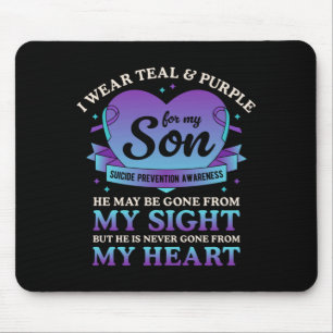 Wear Teal Purple For Son Suicide Prevention Mouse Pad