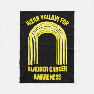 Wear Yellow For Bladder Cancer Awareness _ Bladder Fleece Blanket