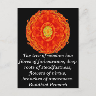 Wearable Buddhist Wisdom - The tree of wisdom Postcard