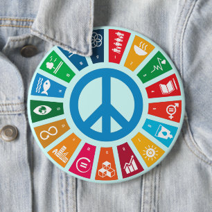 Wearable Change for Global Goals 2030 - Advocacy 6 Cm Round Badge