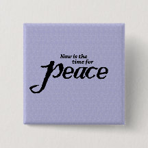 Wearable colourful peace button