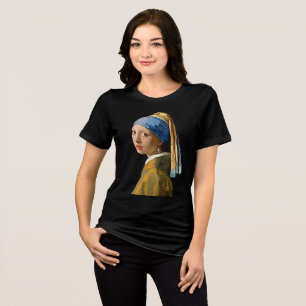 Wearable Elegance: Girl with a Pearl Earring Tee