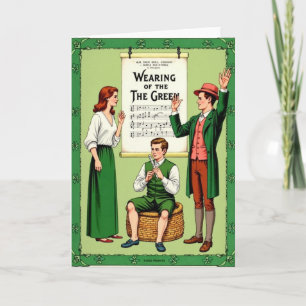 Wearing Green Music Card