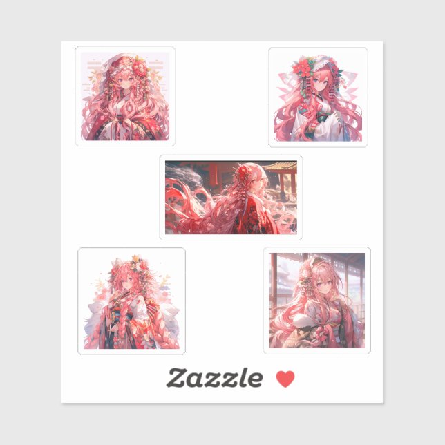 wearing Kimono, cute anime girls (Sheet)