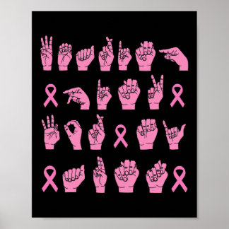 Wearing Pink For My Aunt Sign Language Breast Canc