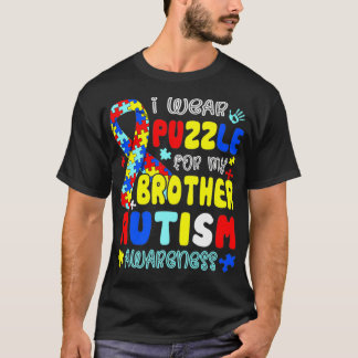 Wearing Puzzle For My Brother Autism Awareness Kid T-Shirt