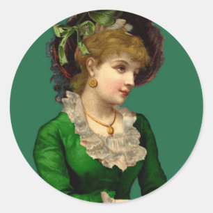 Wearing the Green on St Patrick's Day Classic Round Sticker