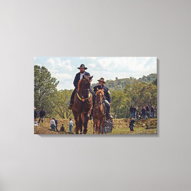Weary Union Soldiers Canvas Print (Front)