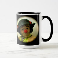 Weary Willie Sad Face Clown - Black 15 Oz Mug