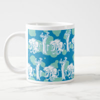 Weasel & Baboon Blue Character Pattern