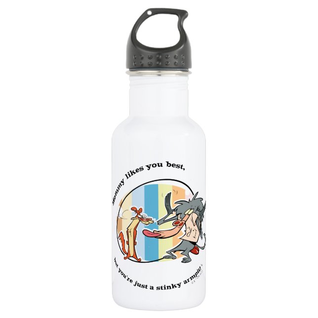 Weasel & Baboon "Mummy Likes You Best" 532 Ml Water Bottle (Front)