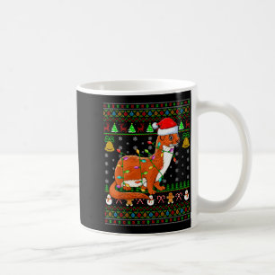 Weasel Christmas Lights Funny Santa Ugly Sweaters  Coffee Mug