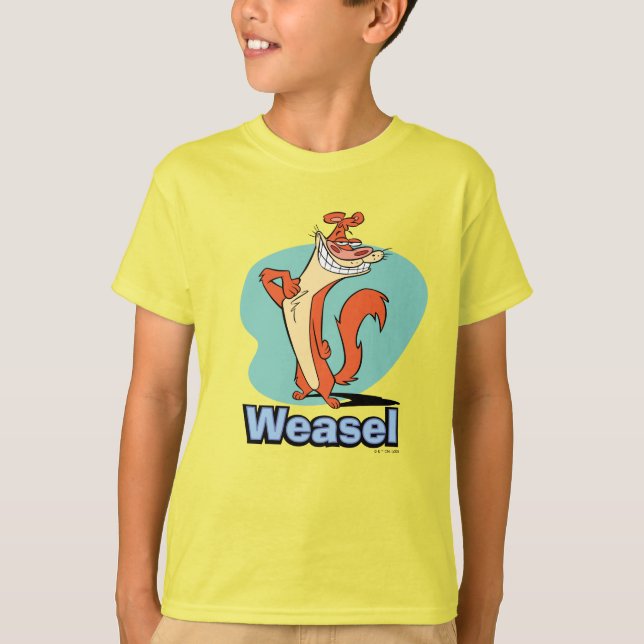 Weasel Proud Character Graphic T-Shirt (Front)