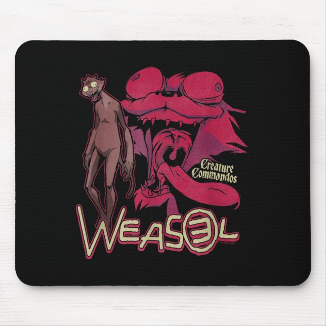Weasel Showcase Design Mouse Pad (Front)