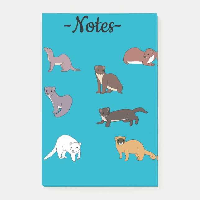 Weasels  post-it notes (Front)