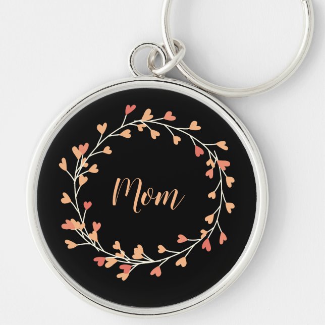 Weath of Hearts  with Mum Keychain (Front)