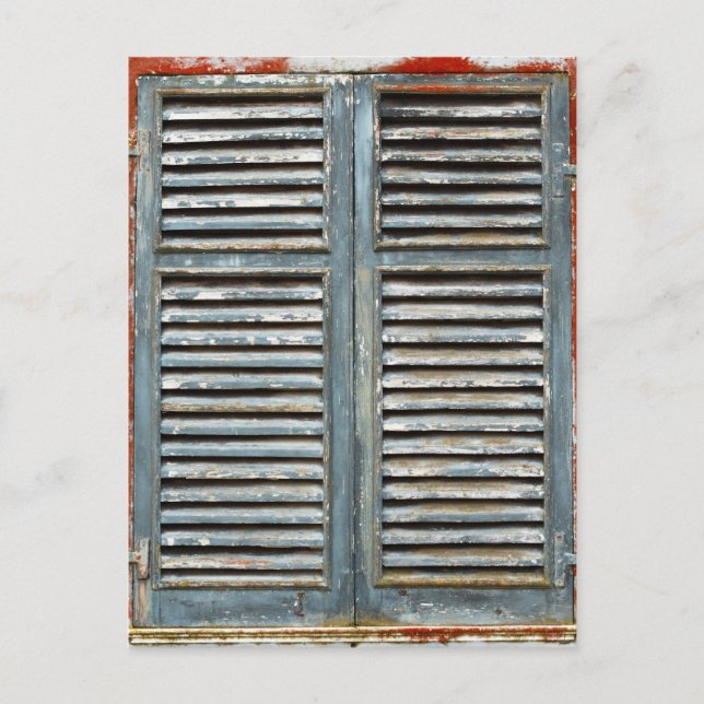Weather-beaten window postcard (Front)