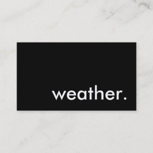 weather. business card