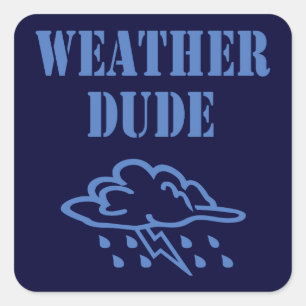 Weather Dude Sticker