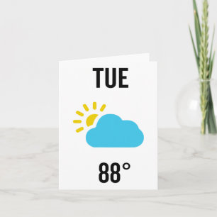 Weather Forecast Group Costume Halloween Tuesday C Card