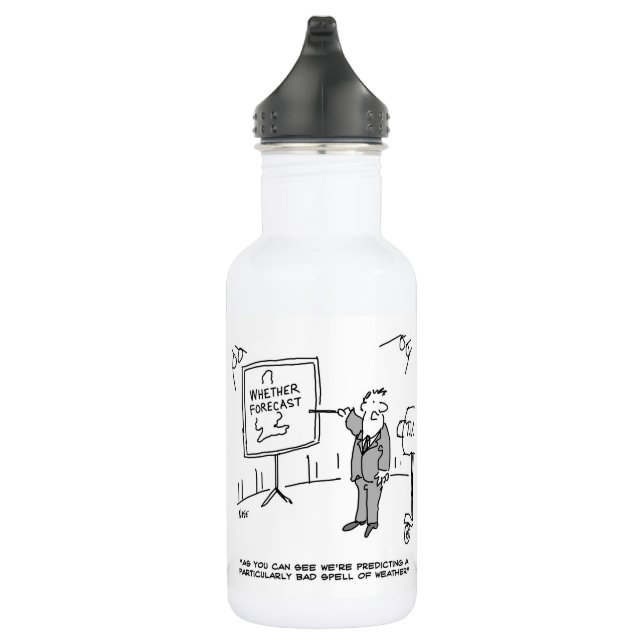 Weather Forecaster Predicts Bad Spell of Weather 532 Ml Water Bottle (Right)