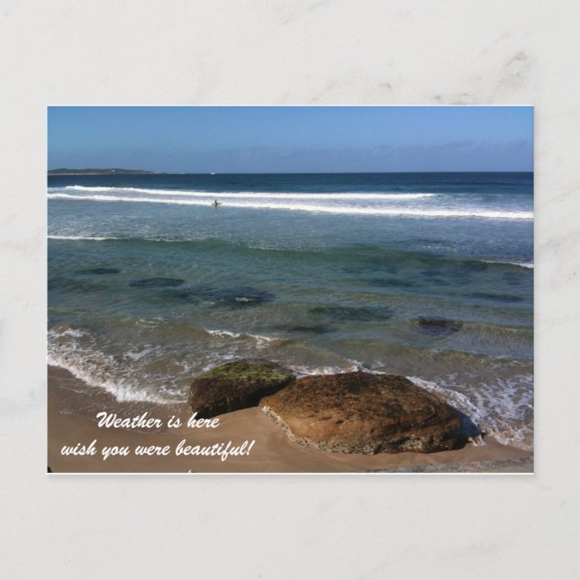 Weather is here wish you were beautiful! postcard (Front)