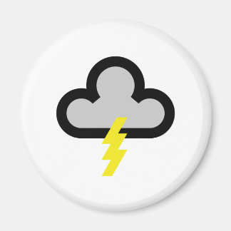 Weather Lightning Flash Symbol Magnet