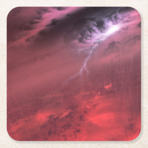 Weather On A Brown Dwarf Star. Square Paper Coaster