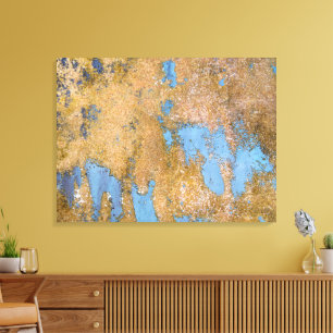 weather paint on fiberglass canvas print