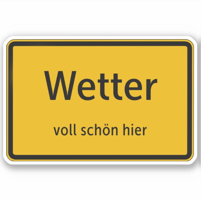 Weather sticker sticker auto sticker (Front)
