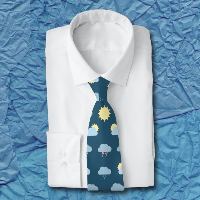 Weather Symbols Tie (Weather Symbols Neck Tie)