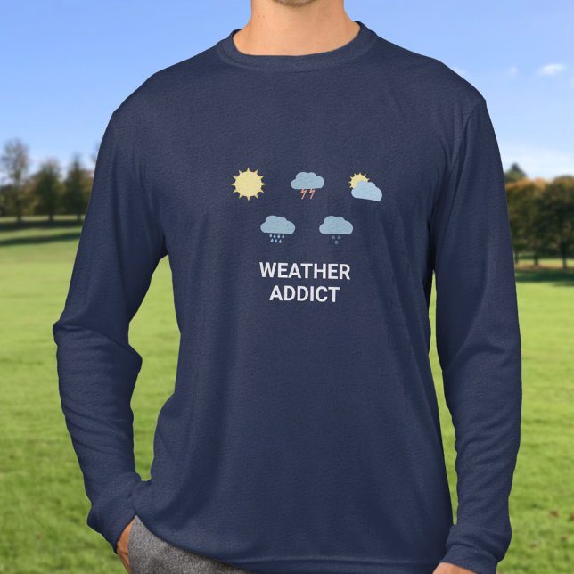 Weather Symbols Tri-Blend Shirt (Weather Symbols Long Sleeve T-Shirt)