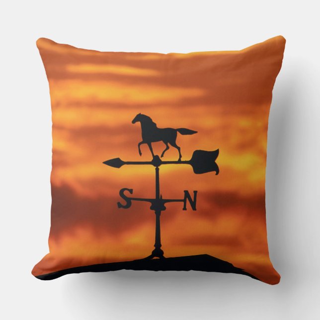 Weather Vane at Sunset Cushion (Front)