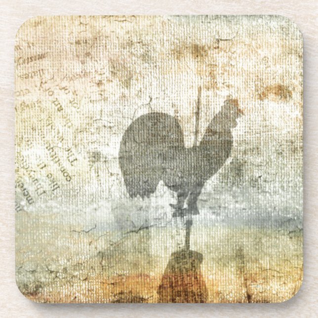 Weather Vane Rooster Coaster (Front)
