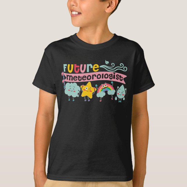Weather Watcher Boys Girls Future Meteorologist T-Shirt (Front)