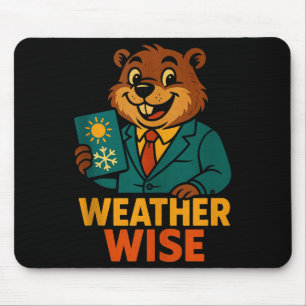 Weather Wise Groundhog Predictor Humor Tank Top Mouse Pad