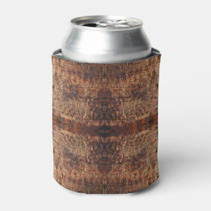 Weathered Aged Wood Photo Closeup Pattern Design Can Cooler