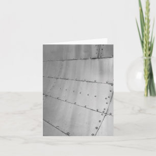 Weathered Aluminium Aircraft Skin Card