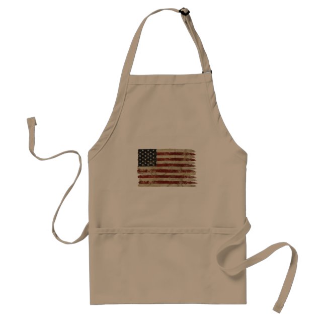 Weathered American Flag Apron (Front)