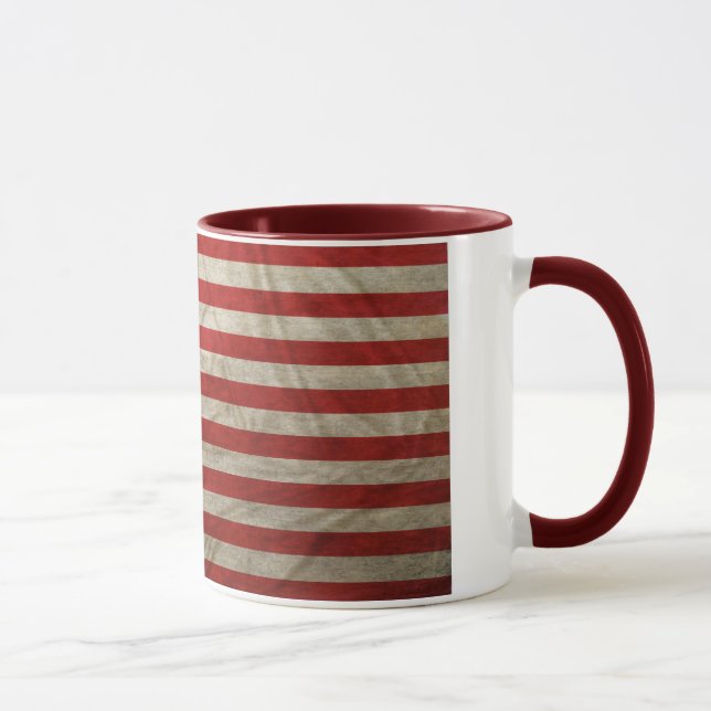 Weathered American Flag Mug (Right)